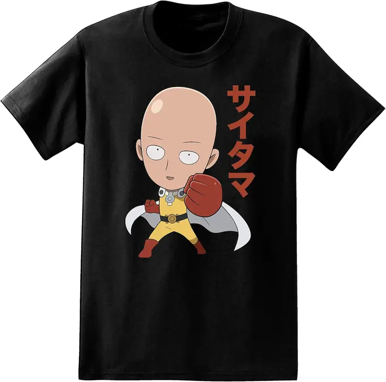 Desain kaos Saitama minimalis