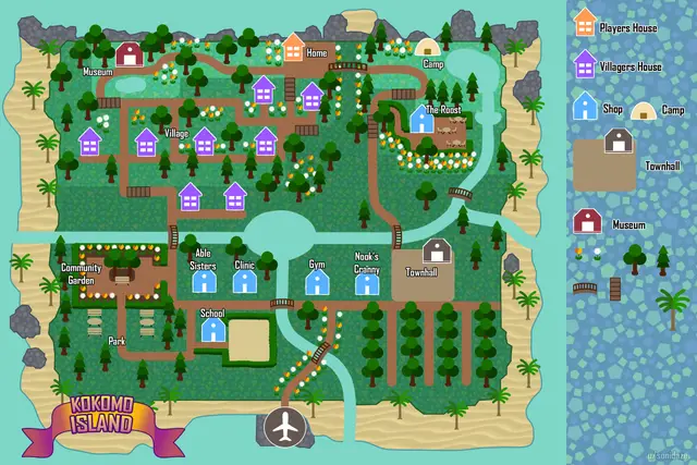 Desain pulau Animal Crossing dari Indonesia