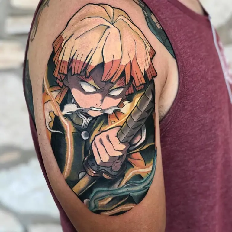 Berbagai desain tato anime yang unik dan menarik