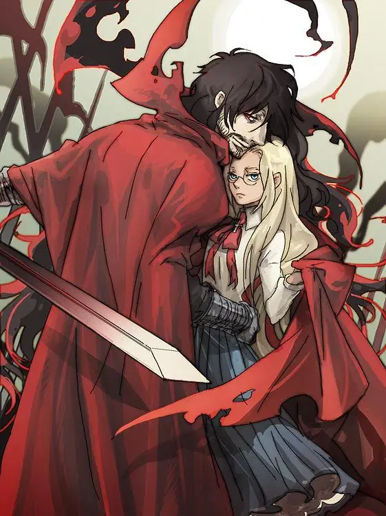 Integra Hellsing dan Alucard bersama