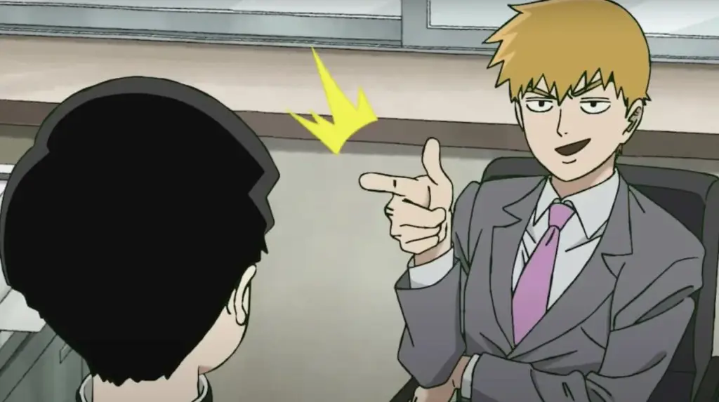 Gambar interaksi karakter dari Mob Psycho 100 season 3