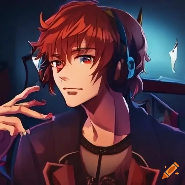 Interaksi Karakter Anime Ilustrasi karakter anime yang berinteraksi