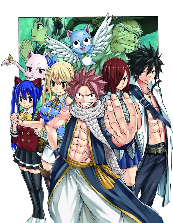 Gambar para karakter Fairy Tail dalam 100 Years Quest