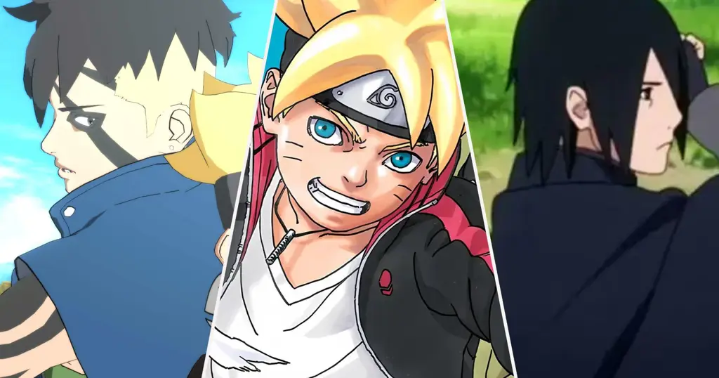 Karakter Boruto berinteraksi