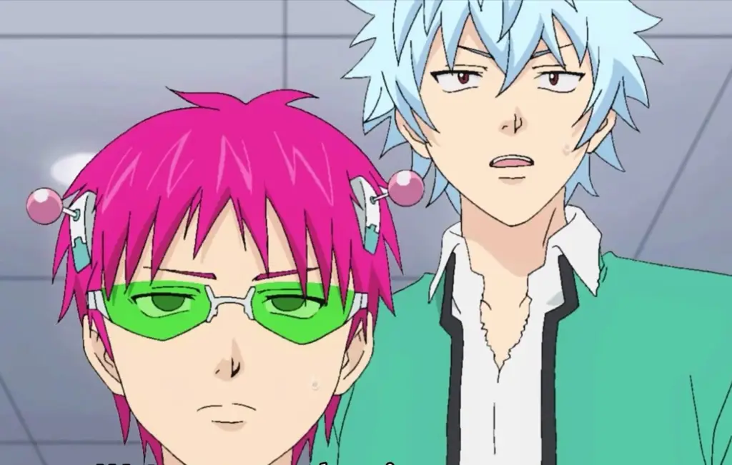 Interaksi karakter dalam Saiki Kusuo Season 2 Episode 19