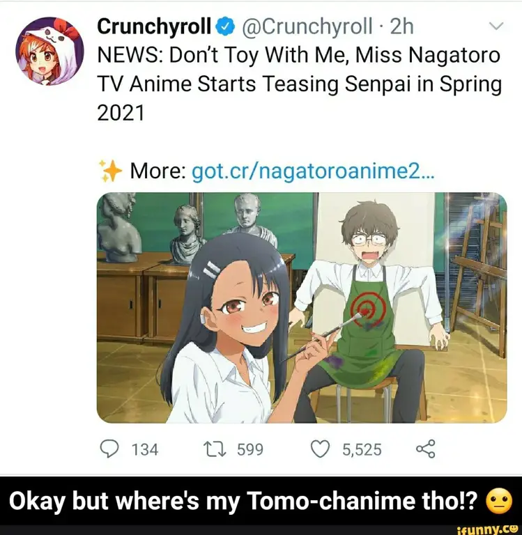 Nagatoro menggoda Senpai