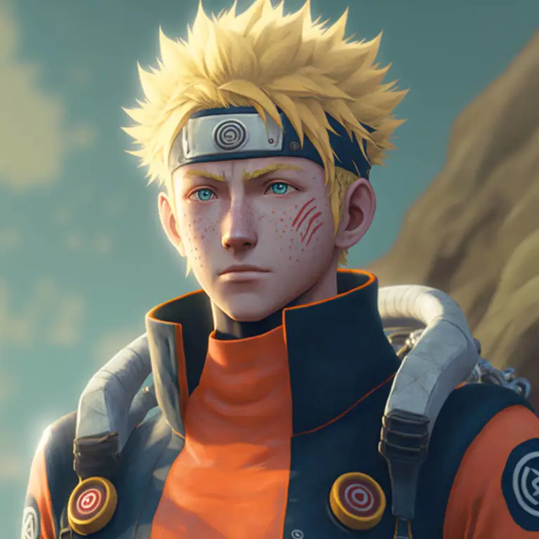 Gambar karakter Naruto dalam gaya yang berbeda