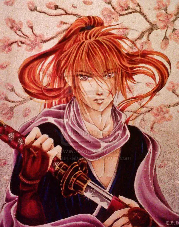 Fanart Kenshin Himura, gaya cat air