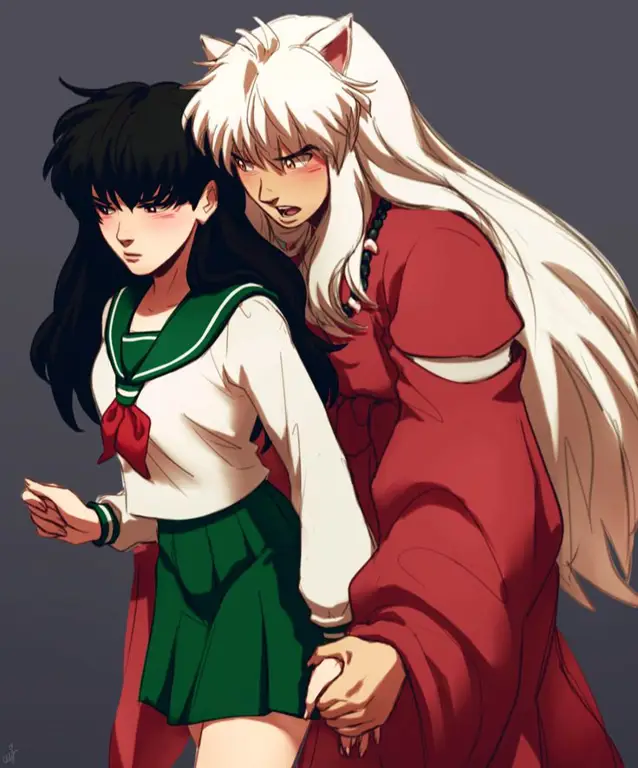 Inuyasha dan Kagome sedang berpetualang