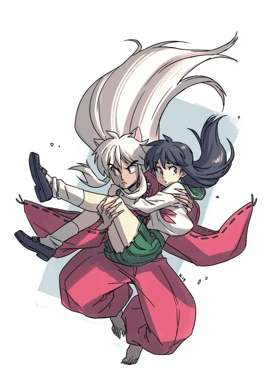 Gambar Inuyasha dan Kagome bersama