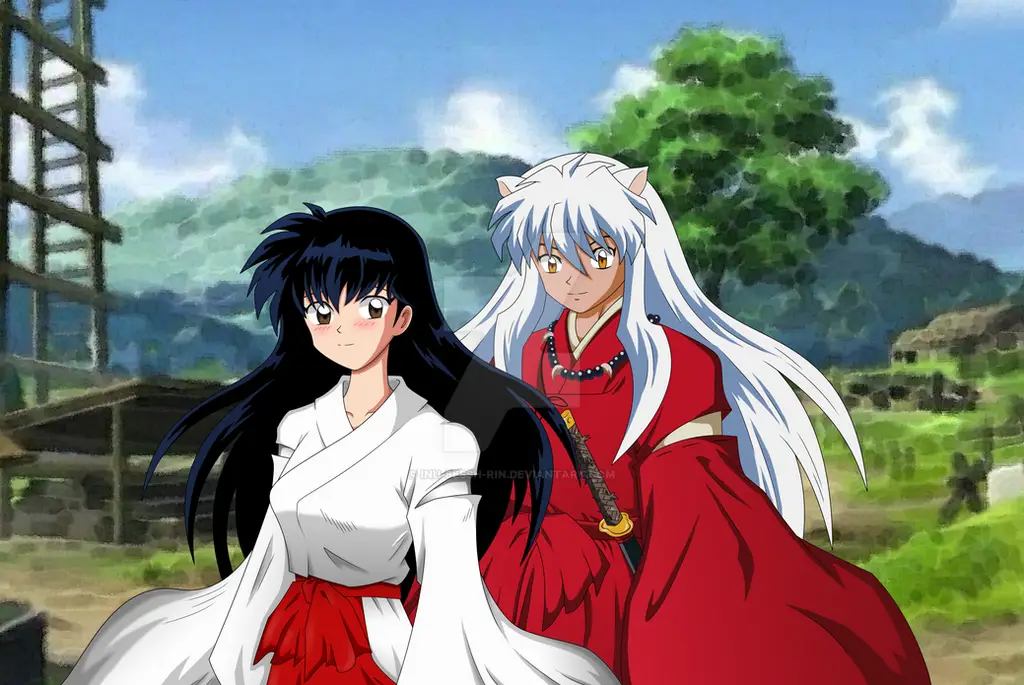 Inuyasha dan Kagome sedang berpetualang bersama