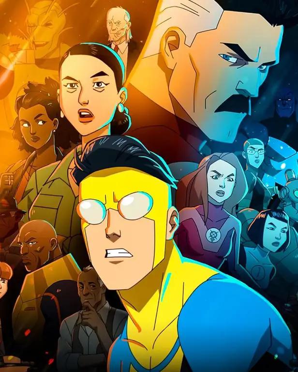 Gambar promosi serial animasi Invincible di Amazon Prime