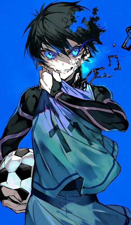 Gambar Isagi Yoichi, karakter utama Blue Lock