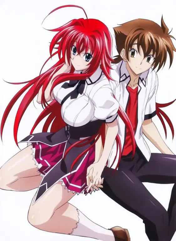 Issei Hyoudou dan Rias Gremory dalam High School DxD