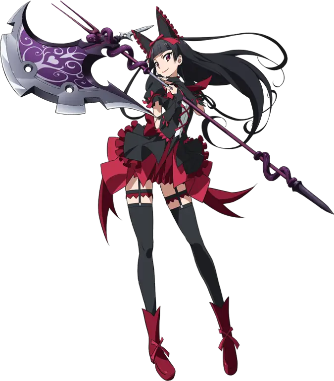 Itami Youji dan Rory Mercury dalam anime Gate