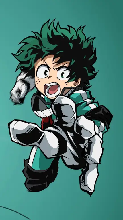 Gambar Deku dari Boku no Hero Academia