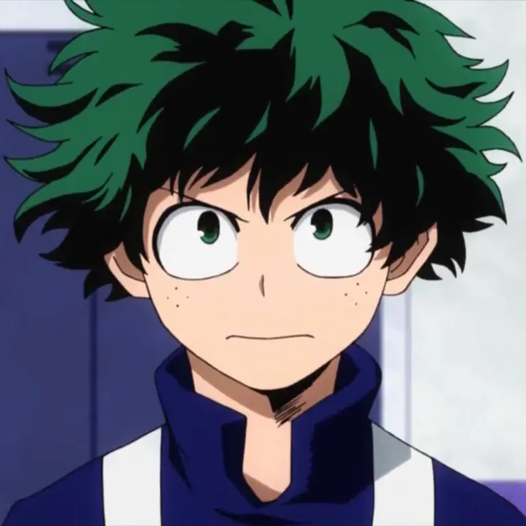 Gambar Izuku Midoriya, tokoh utama dalam My Hero Academia