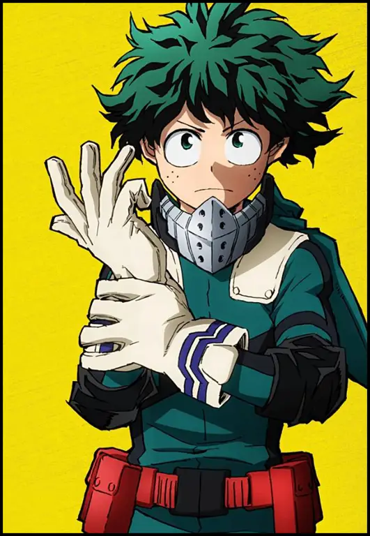 Gambar Izuku Midoriya dari My Hero Academia