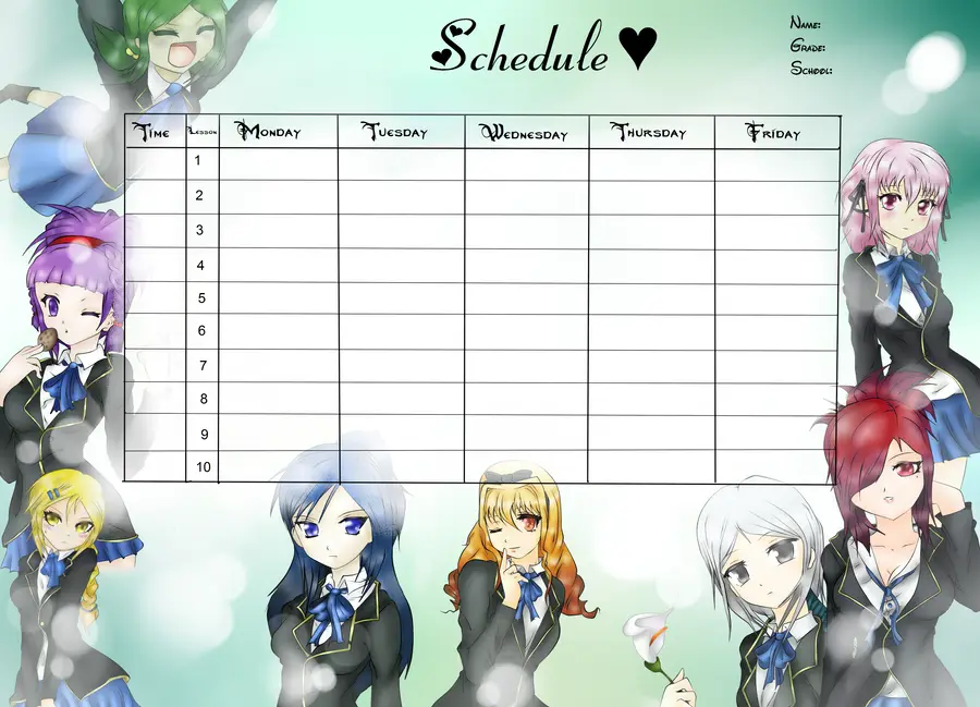 Gambar jadwal anime