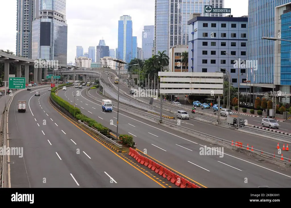 Pemandangan Jalan Gatot Subroto Bandar Lampung