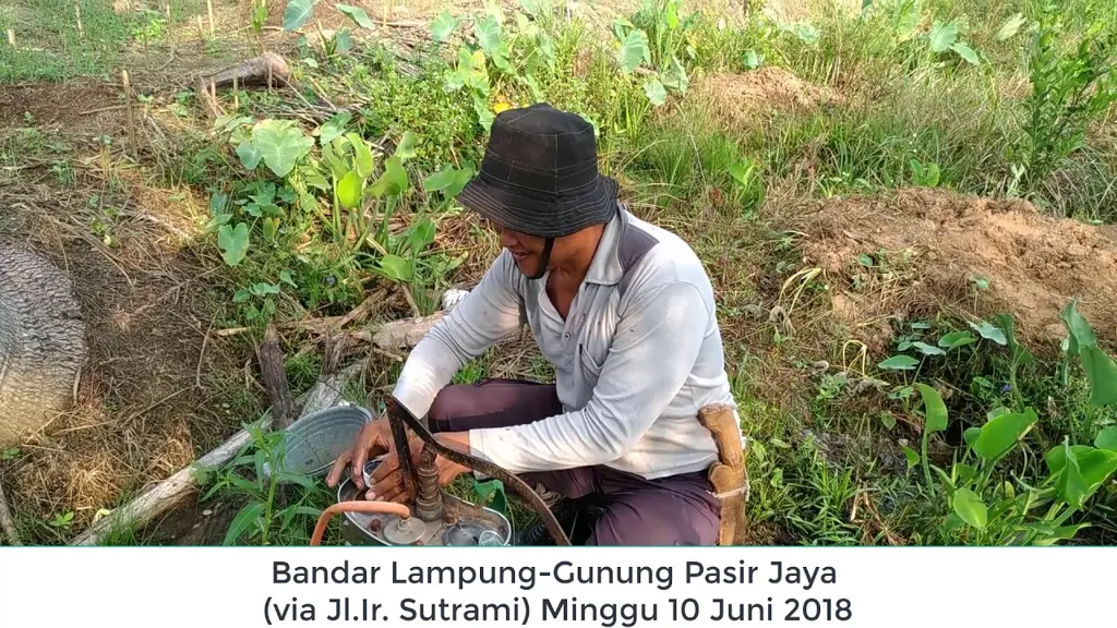 Pemandangan jalanan di Bandar Lampung