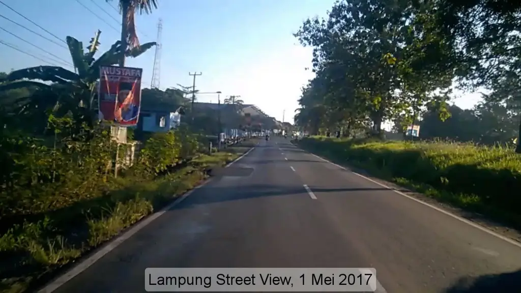 Gambar pemandangan jalanan di Bandar Lampung