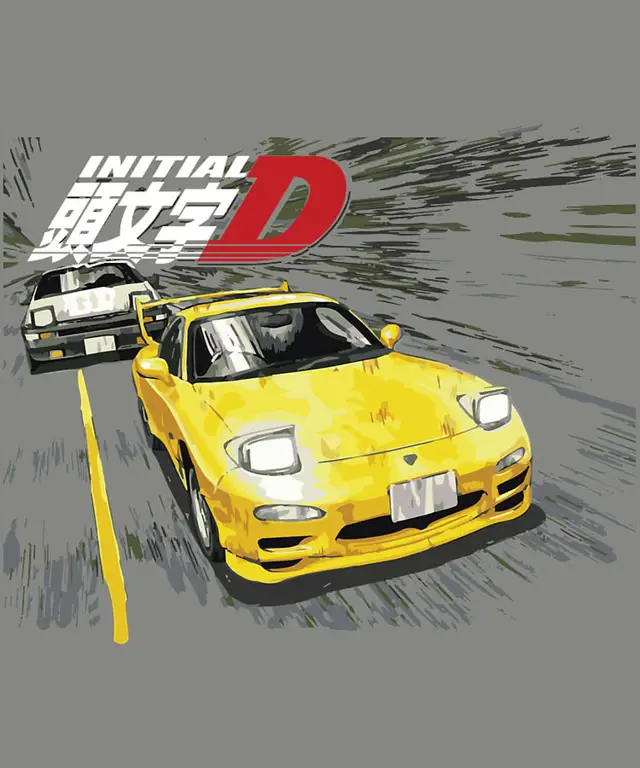 Gambar jalanan pegunungan yang berkelok-kelok, tempat berlangsungnya balapan di Initial D