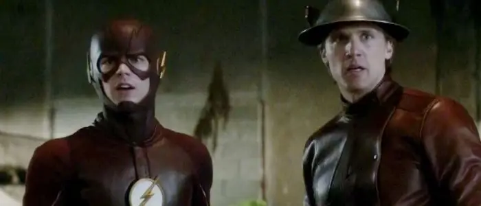 Gambar pemandangan Earth-2 di serial The Flash