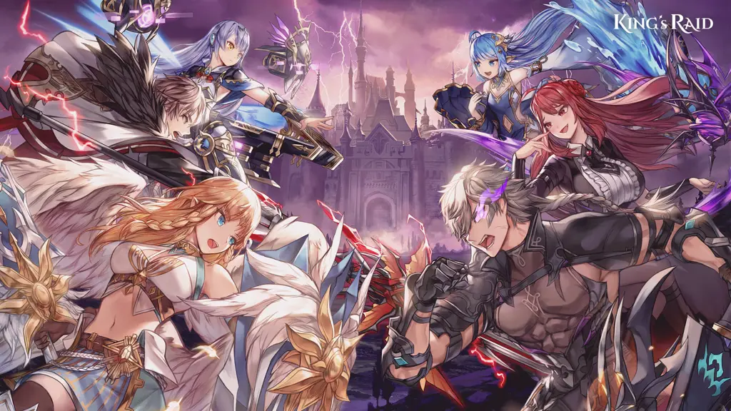 Gambar peta dunia Kings Raid yang luas dan detail