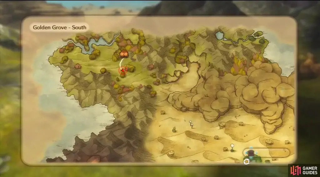 Peta dunia Ni no Kuni yang luas dan indah