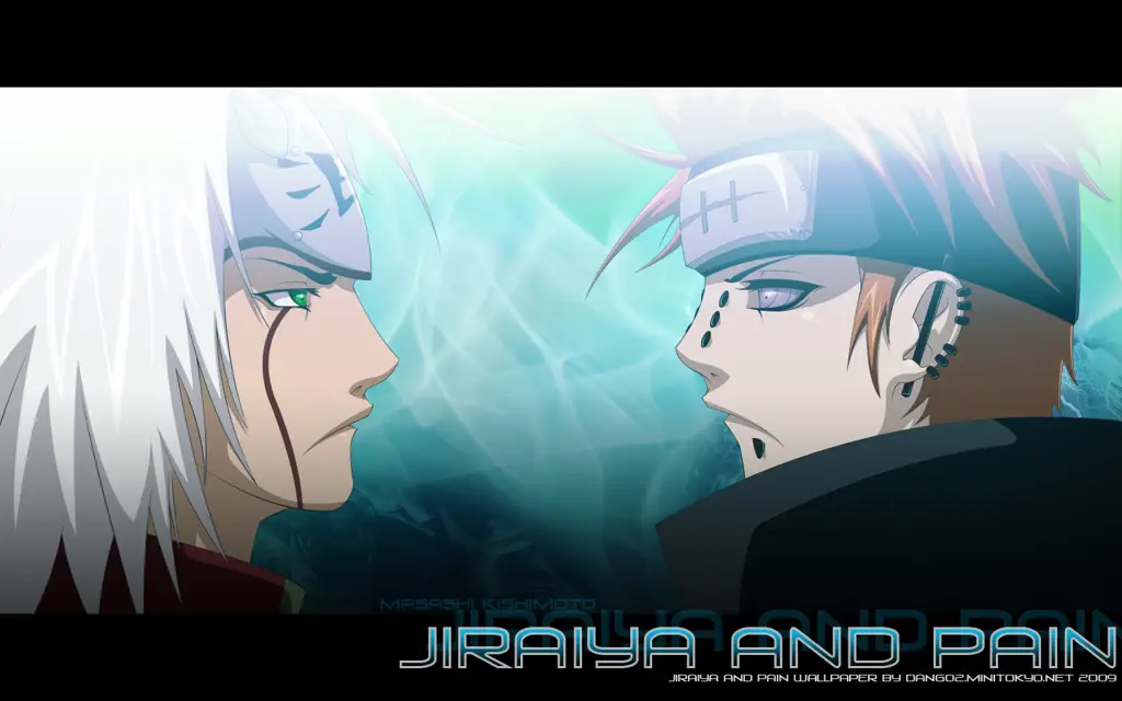 Adegan anime Jiraiya melawan Pain