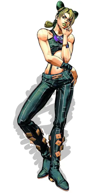 Gambar Jolyne Cujoh dalam anime Stone Ocean