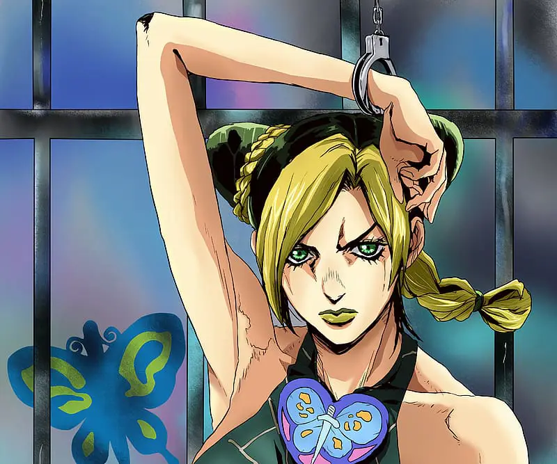 Jolyne Cujoh dalam anime Stone Ocean