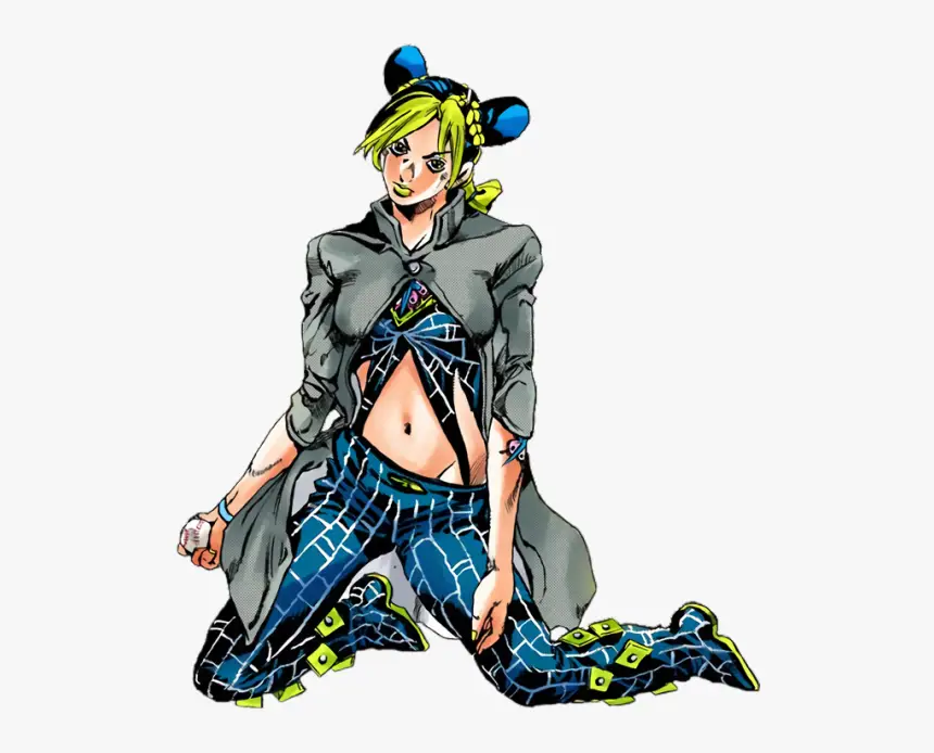 Gambar Jolyne Cujoh dalam anime Stone Ocean