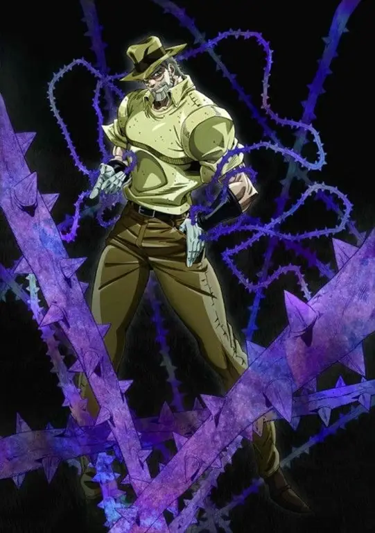 Gambar Joseph Joestar dalam JoJo's Bizarre Adventure: Battle Tendency