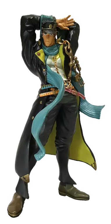 Jotaro Kujo dalam Aksi Jotaro Kujo, karakter utama dalam JoJo Part 3