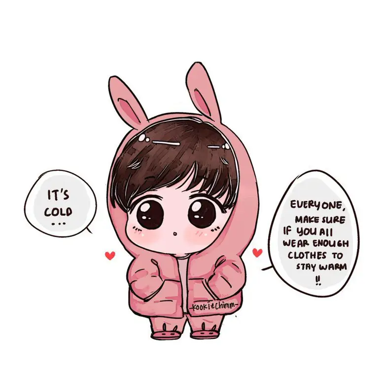 Gambar Jungkook bergaya chibi