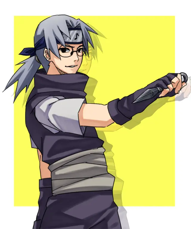 Gambar Kabuto Yakushi dalam anime Naruto