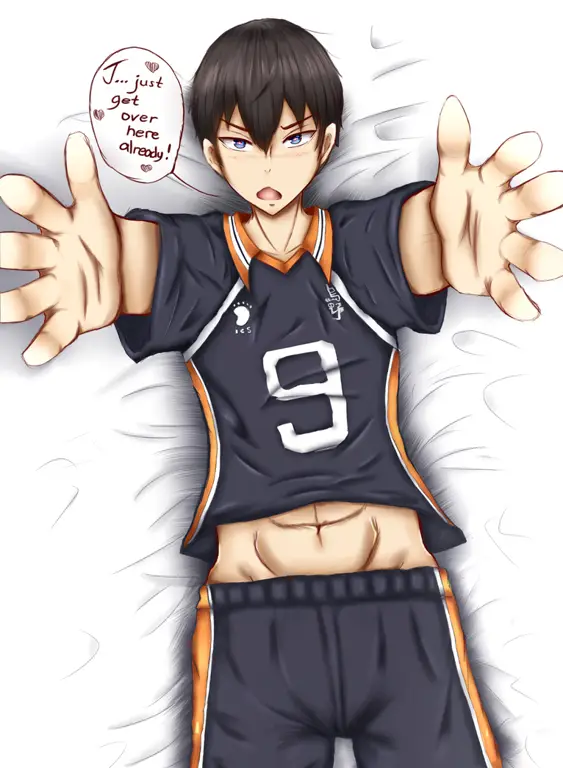 Gambar Kageyama Tobio, karakter pendukung Haikyuu!!