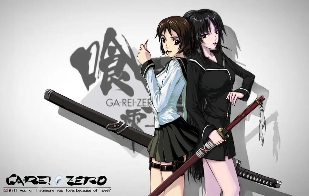 Karakter Kagura dan Kasumi dalam Ga Rei Zero