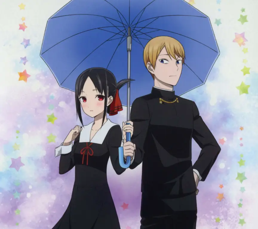 Gambar Kaguya Shinomiya dan Miyuki Shirogane