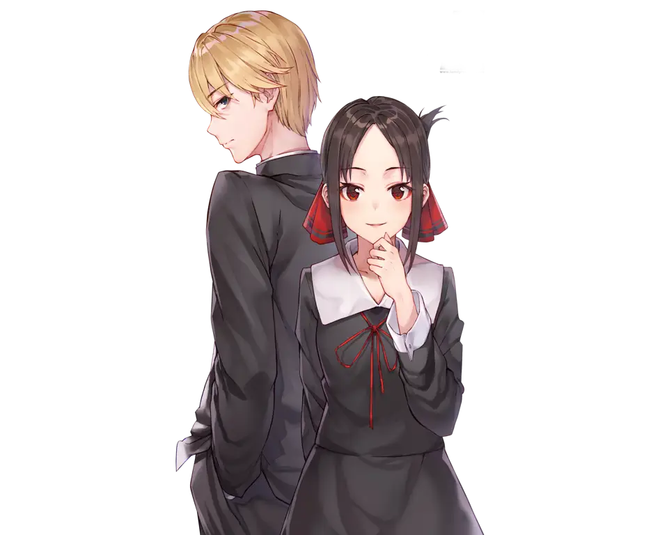 Gambar Kaguya Shinomiya dan Miyuki Shirogane