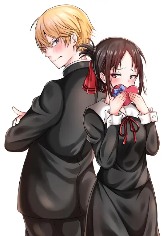 Gambar Kaguya Shinomiya dan Miyuki Shirogane