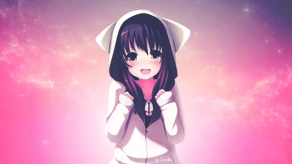 Gambar gadis anime yang menggemaskan