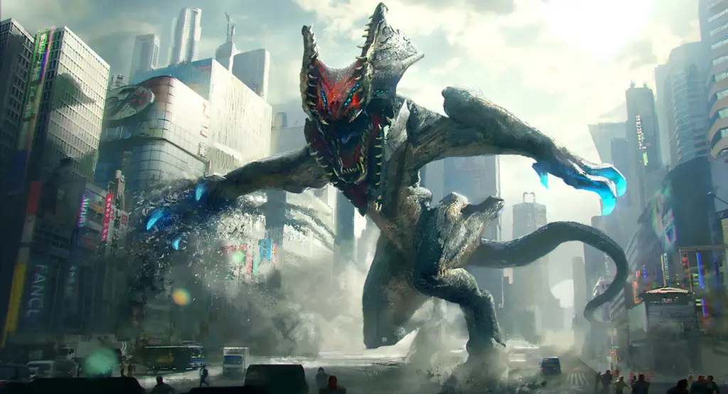 Gambar Kaiju dalam film Pacific Rim