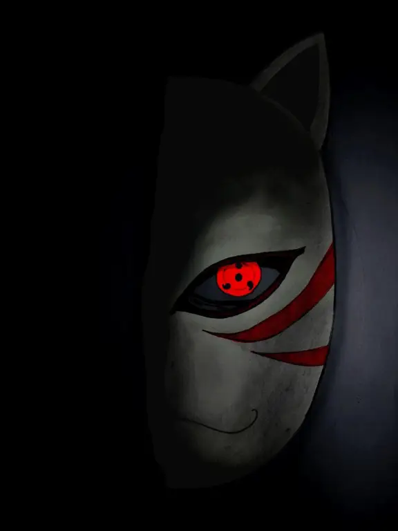 Gambar Kakashi Hatake dengan Sharingan aktif