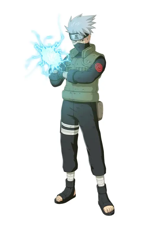 Kakashi menggunakan Chidori