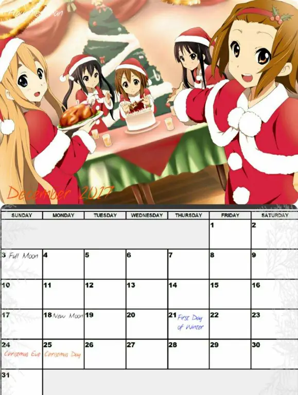 Gambar kalender ulang tahun karakter anime