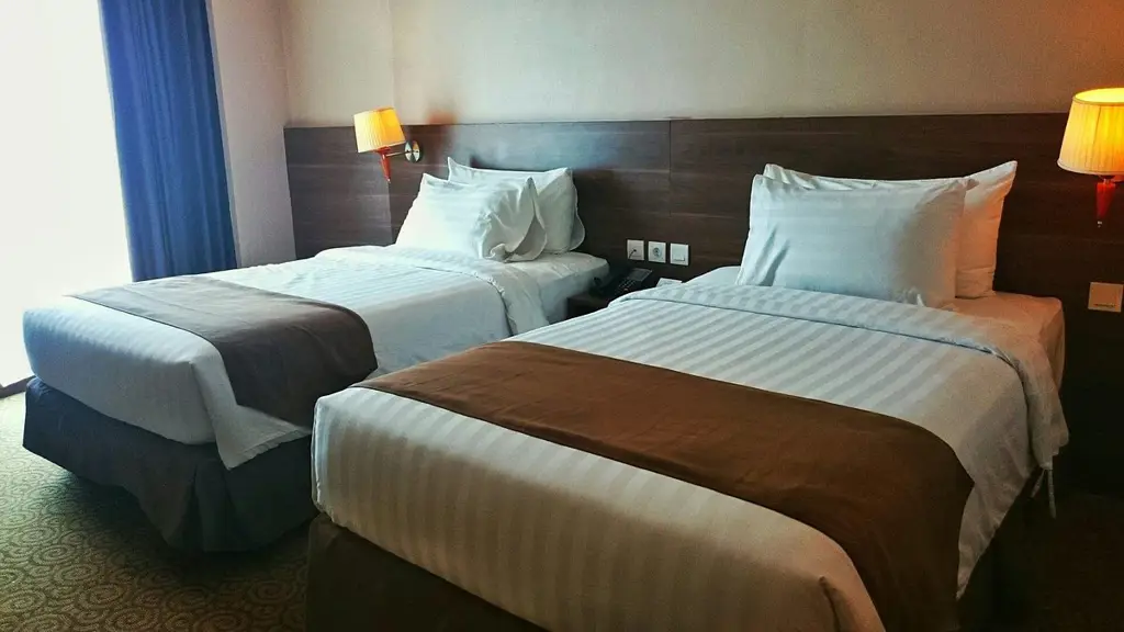 Interior kamar hotel murah di Bandar Lampung