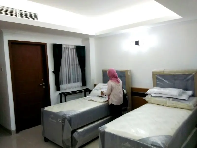 Gambar interior kamar di Asrama Haji Bandar Lampung